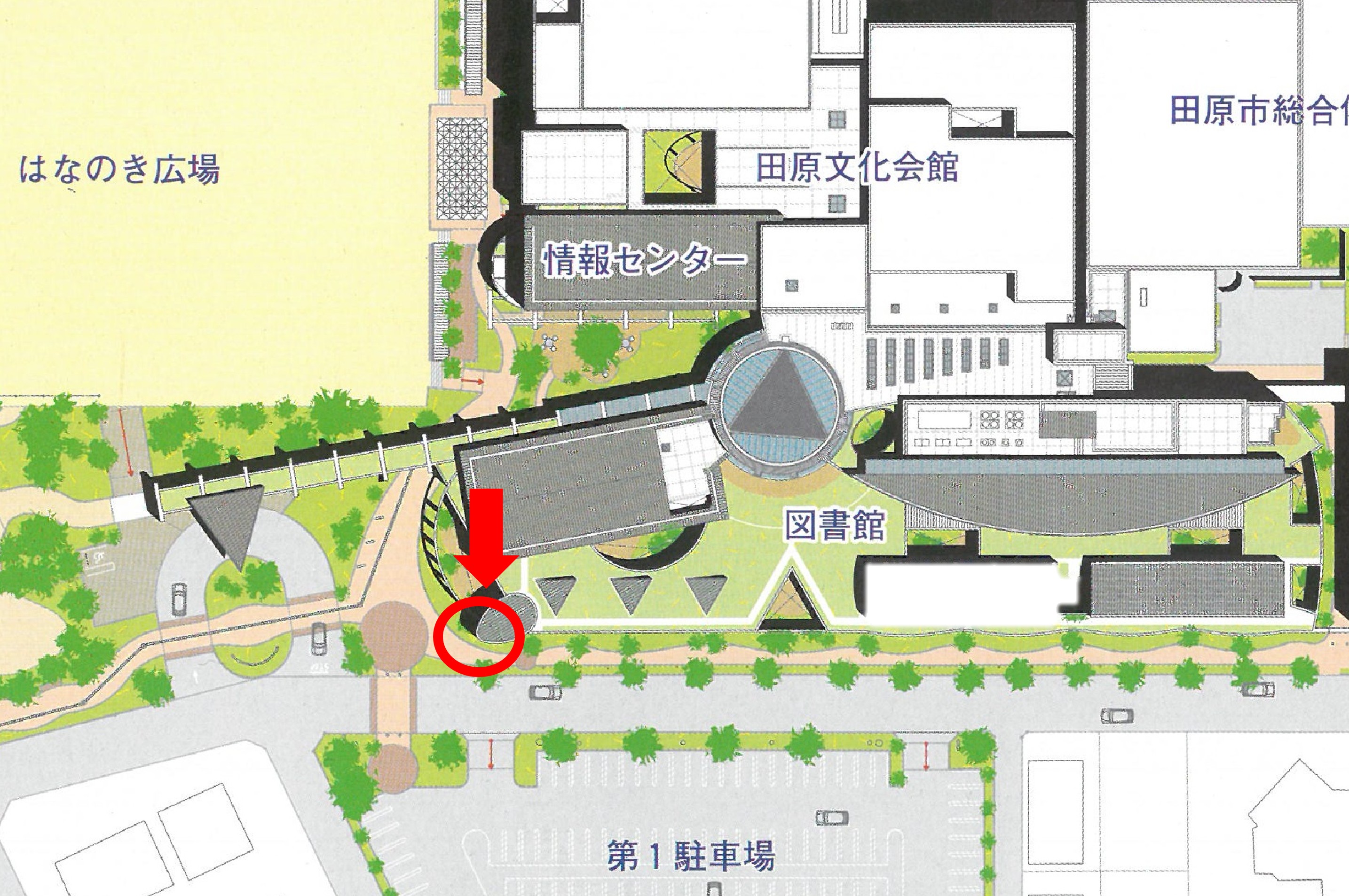 宮沢賢治の歌碑は中央図書館こどもしつ外壁に設置されています